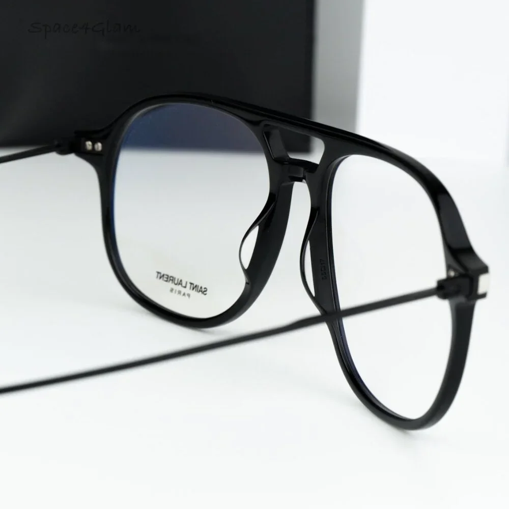 Saint Laurent Women Eyeglasses Black Demo Aviator SL626 001 BRAND NEW